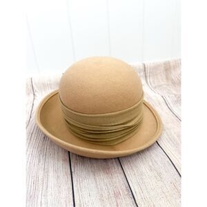 Vintage Bollman 100% Wool Hat Doeskin Felt Downton Abbey